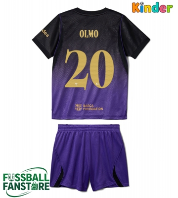 Barcelona Dani Olmo #20 Replik Auswärtstrikot Kinder 2026-27 Kurzarm (+ Kurze Hosen)